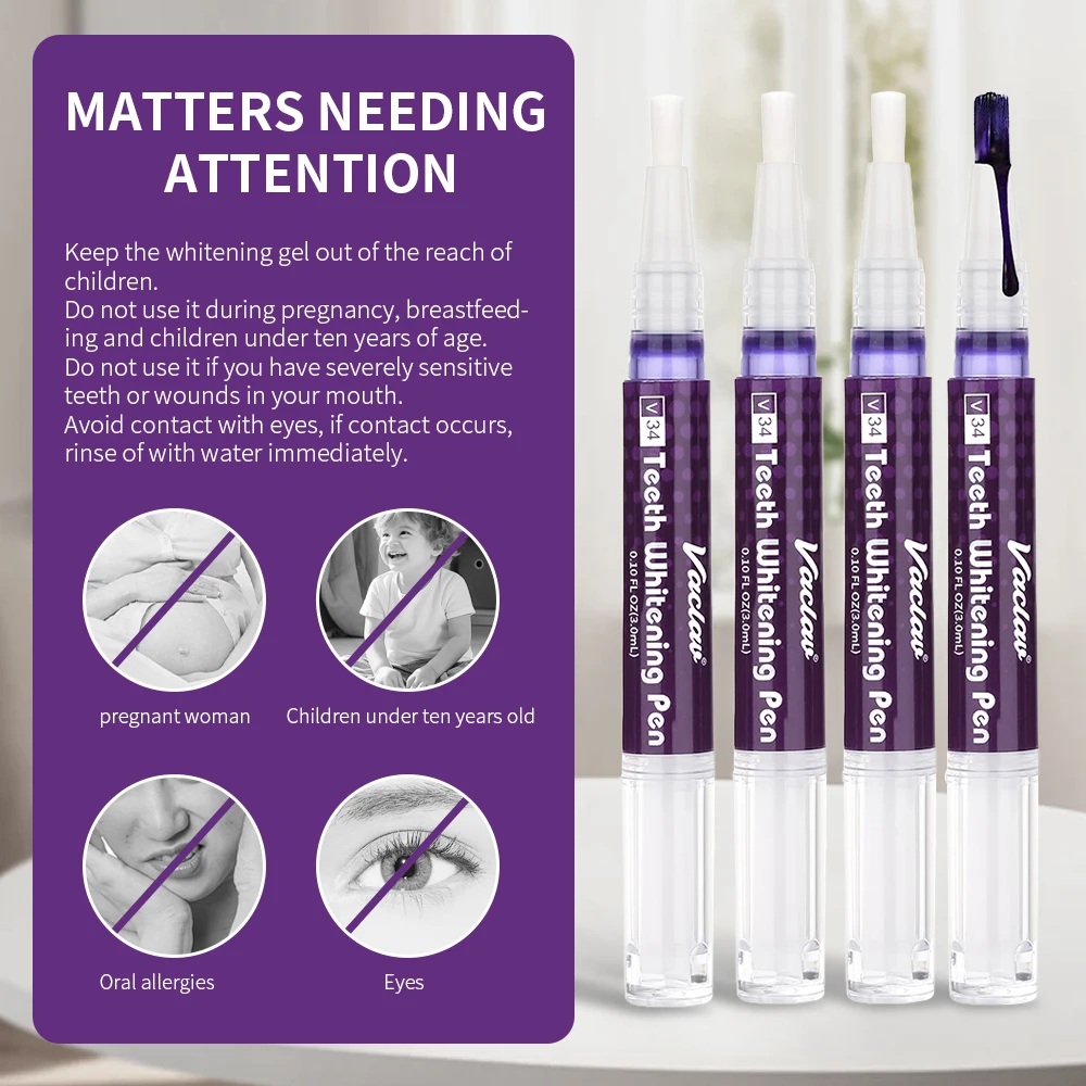 Vaclav V34 – fioletowy żel w p – Teeth Whitening Pens recenzja i cena